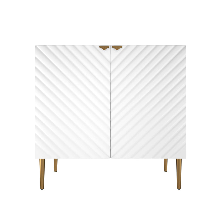 GZMR 15.75-in W x 31-in H Mdf White Freestanding Utility Storage Cabinet