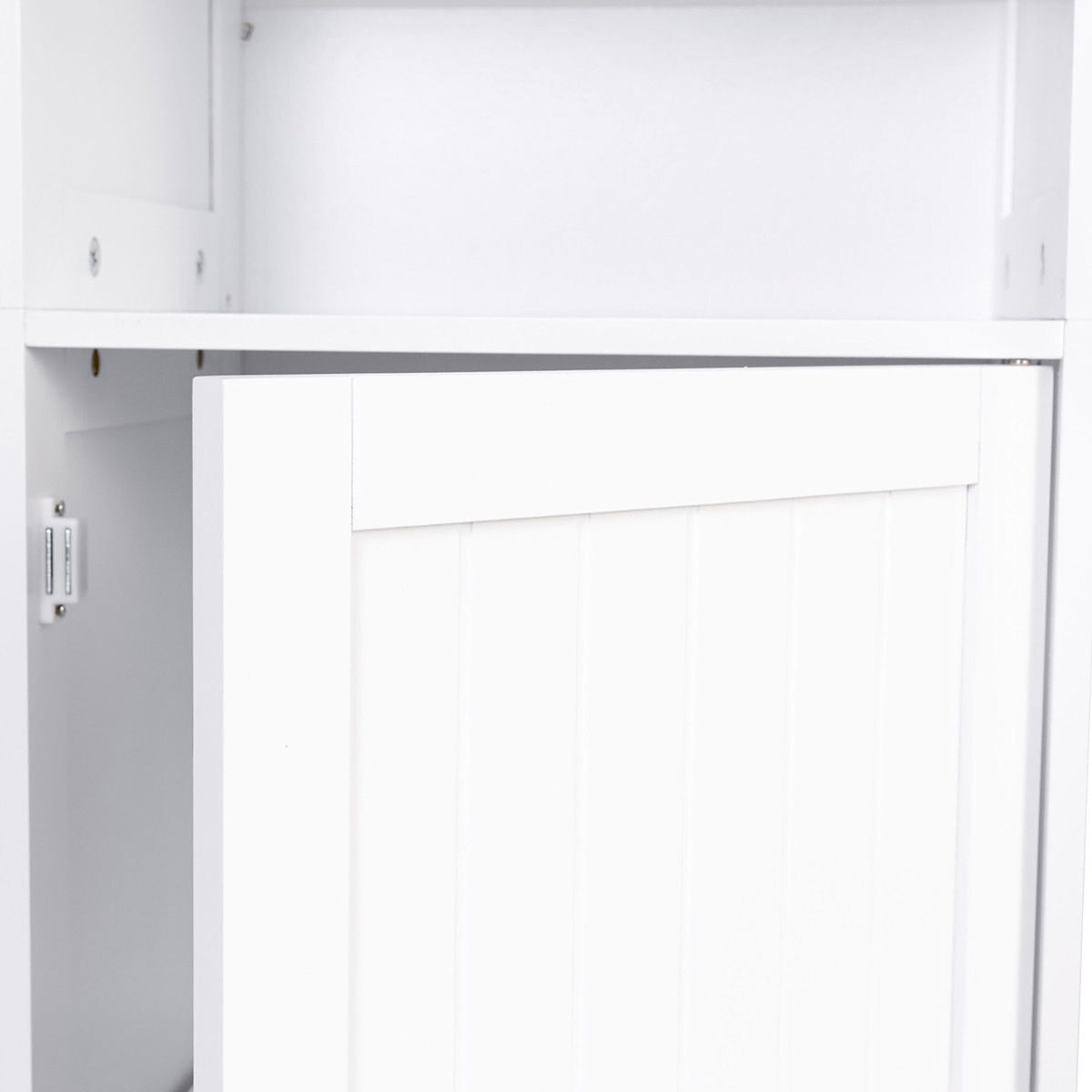 Costway 13.5-in W x 72-in H Mdf White Freestanding or Wall-mount Utility Storage Cabinet