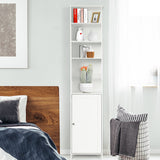 Costway 13.5-in W x 72-in H Mdf White Freestanding or Wall-mount Utility Storage Cabinet