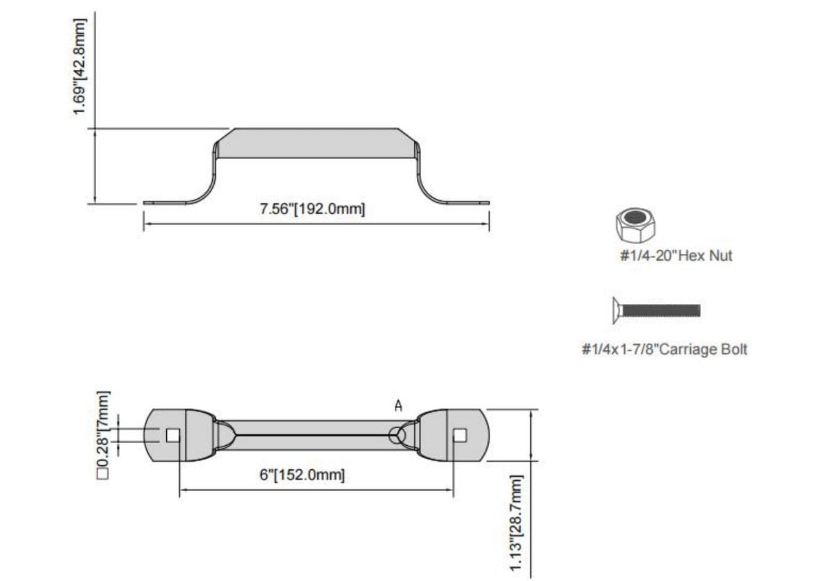 Blue Hawk 2-Pack 7.5-in Zinc-Plated Steel Garage Door Handles