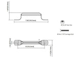 Blue Hawk 2-Pack 7.5-in Zinc-Plated Steel Garage Door Handles