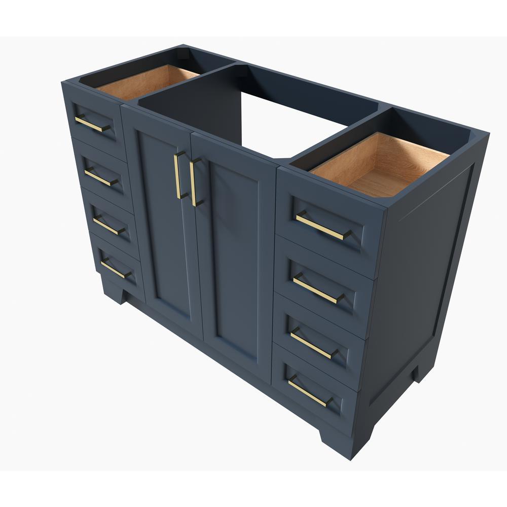 Taylor 48 in. W Vanity Cabinet Only in Midnight Blue - Super Arbor