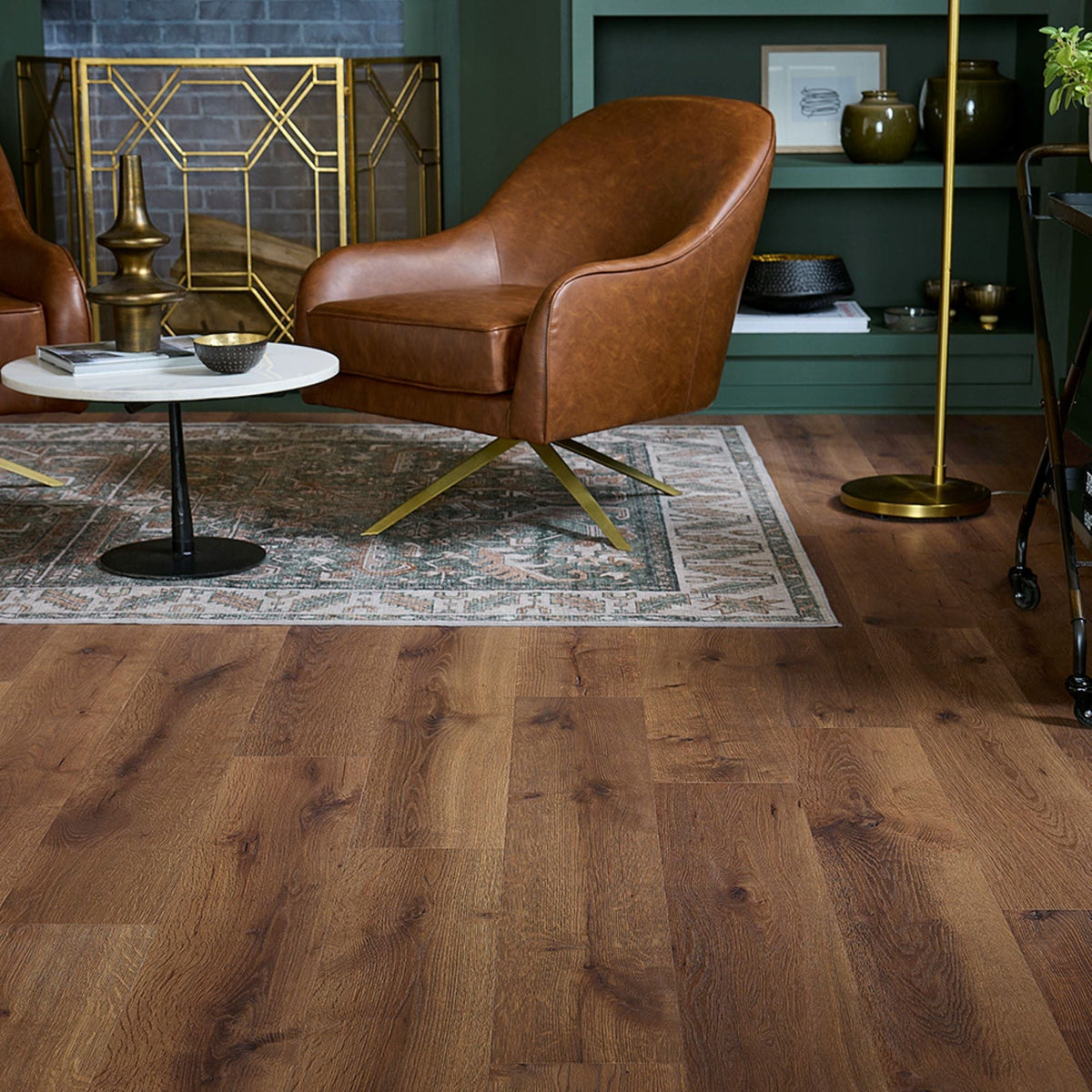 Pergo Evercraft Brown Waterproof Wood Plank Laminate Flooring Sample