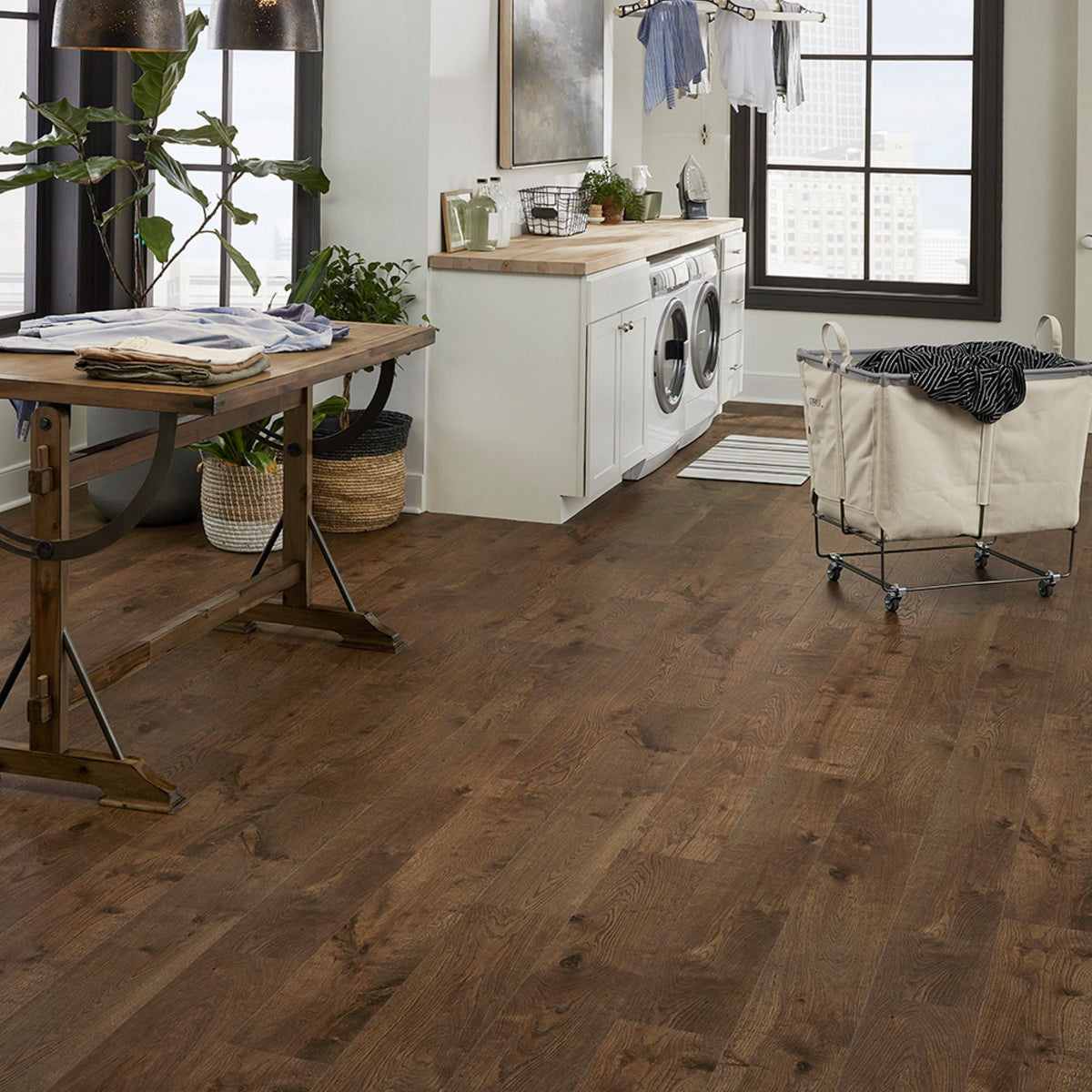Pergo Evercraft Brown Waterproof Wood Plank Laminate Flooring Sample