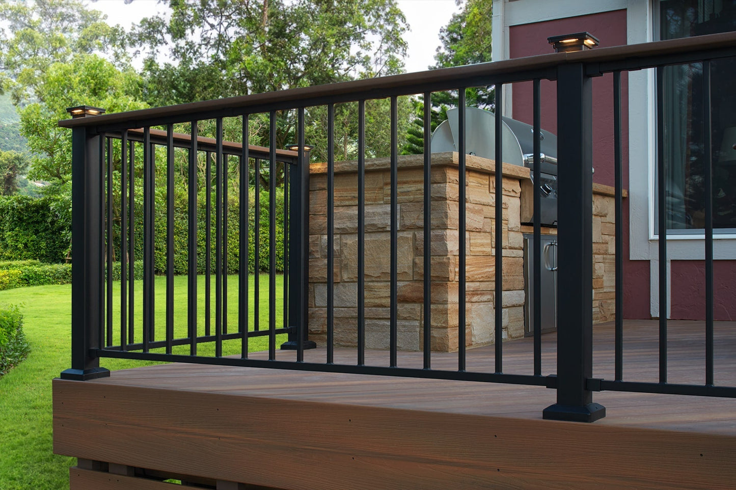 RELIABILT 0.5-in x 0.5-in Black Sand Steel Rail Bracket