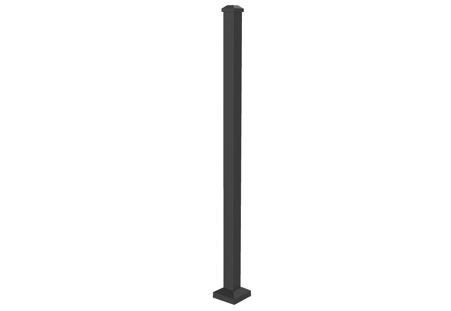 RELIABILT 2-in x 2-in x 3-1/2-ft Black Sand Steel Deck Post