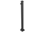 RELIABILT 2-in x 2-in x 3-ft Black Sand Steel Deck Post