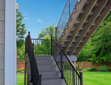 RELIABILT 1-in x 1-in Black Sand Steel Stair Connector