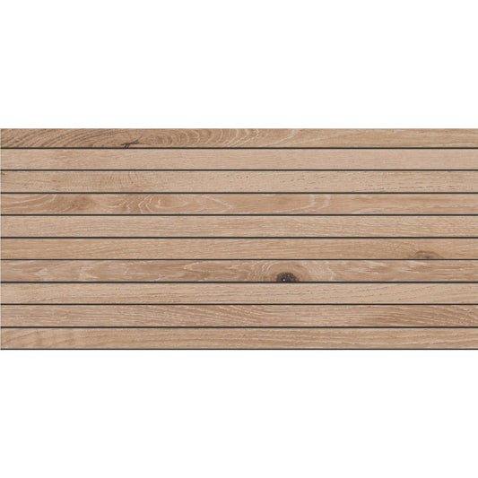 Daltile DEBONAIR ESTATE Antique 12-in x 24-in Matte Porcelain Wood look Linear Mosaic Floor and Wall Tile product image