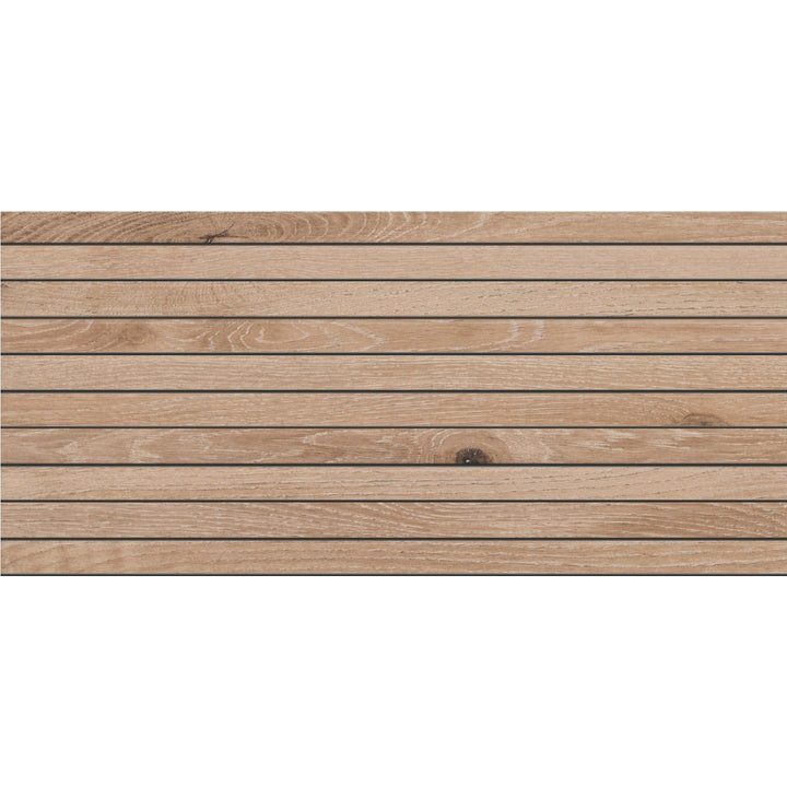Daltile DEBONAIR ESTATE Antique 12-in x 24-in Matte Porcelain Wood look Linear Mosaic Floor and Wall Tile product image