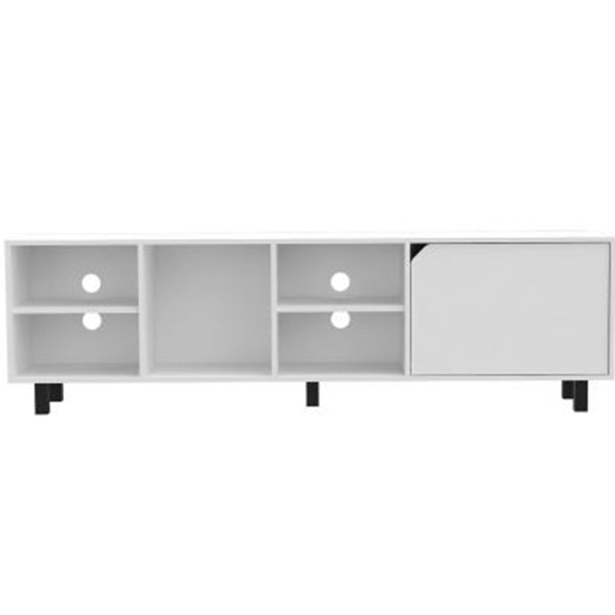 ToolCat Modern/Contemporary White Tv Cabinet (Accommodates TVs up to 70-in)