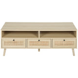 ToolCat Farmhouse/Rustic Oak Tv Cabinet (Accommodates TVs up to 55-in)