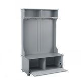 Yiekholo Casual 40.16-in Gray Wood Hall Tree
