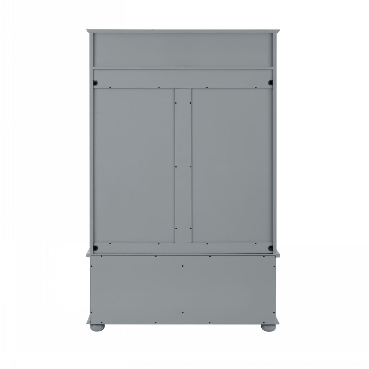 Yiekholo Casual 40.16-in Gray Wood Hall Tree
