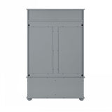 Yiekholo Casual 40.16-in Gray Wood Hall Tree