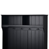 Yiekholo Casual 40.1-in Black Wood Hall Tree