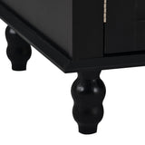 Yiekholo Casual 40.1-in Black Wood Hall Tree