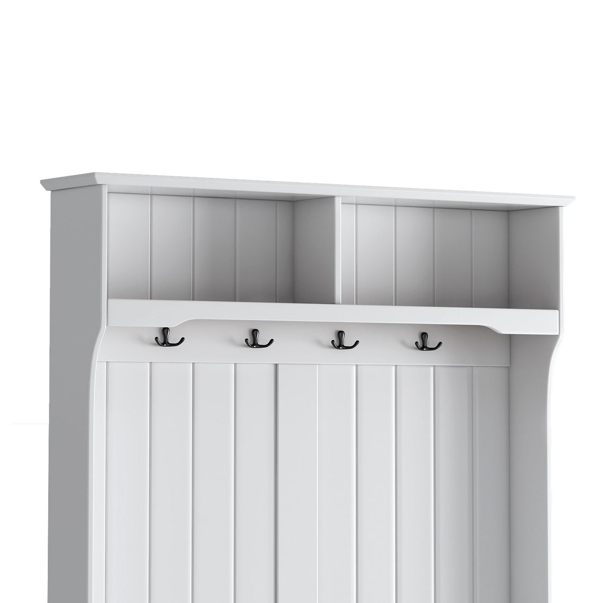 Yiekholo Casual 40.1-in White Wood Hall Tree