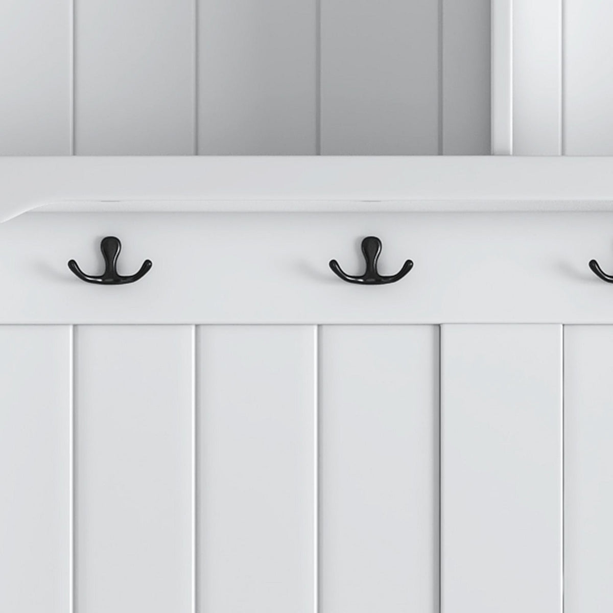 Yiekholo Casual 40.1-in White Wood Hall Tree