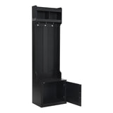 Yiekholo Casual 23.6-in Black Wood Hall Tree