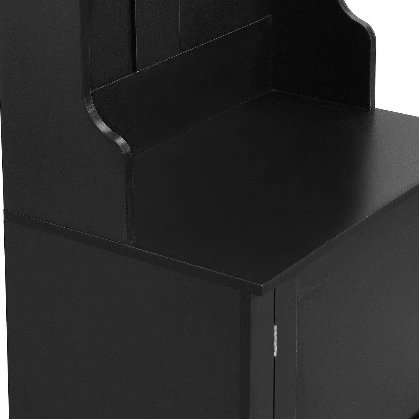 Yiekholo Casual 23.6-in Black Wood Hall Tree