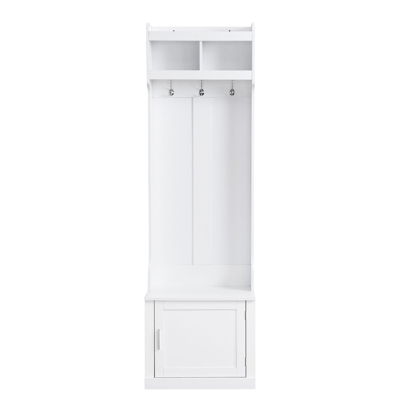 Yiekholo Casual 40.1-in White Wood Hall Tree
