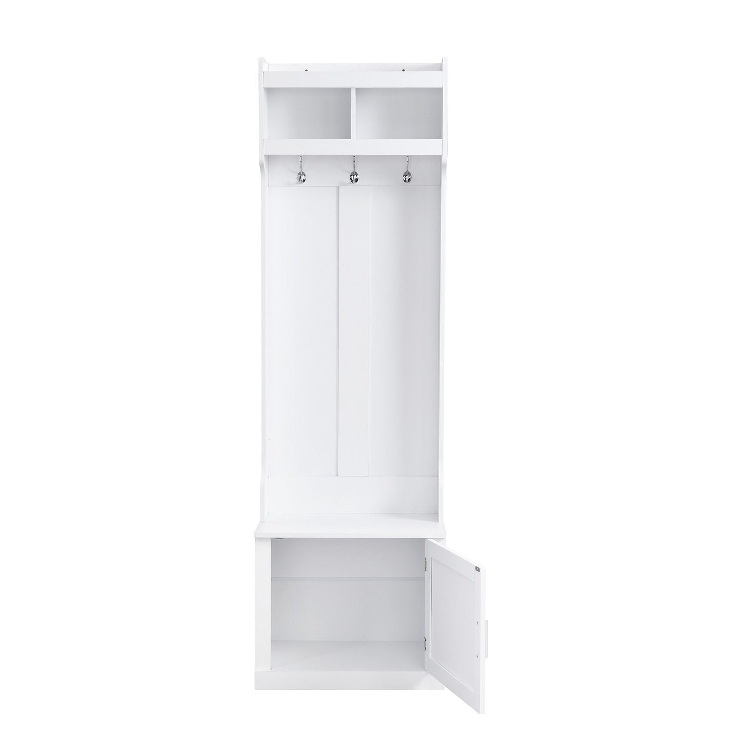 Yiekholo Casual 40.1-in White Wood Hall Tree