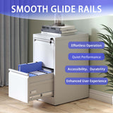 Kahomvis White Office Cabinet