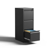 Kahomvis Black Office Cabinet