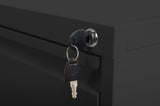Kahomvis Black Office Cabinet