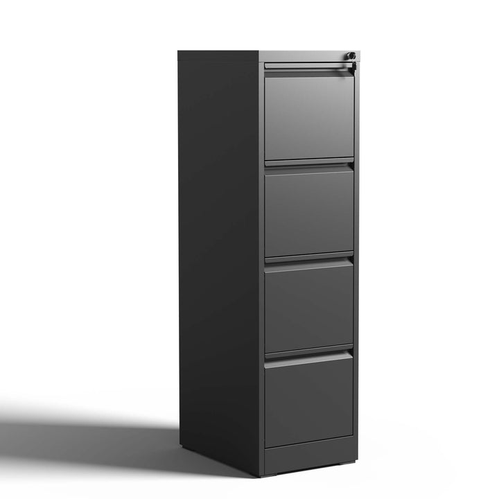 Kahomvis Black Office Cabinet