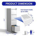 Kahomvis White Office Cabinet