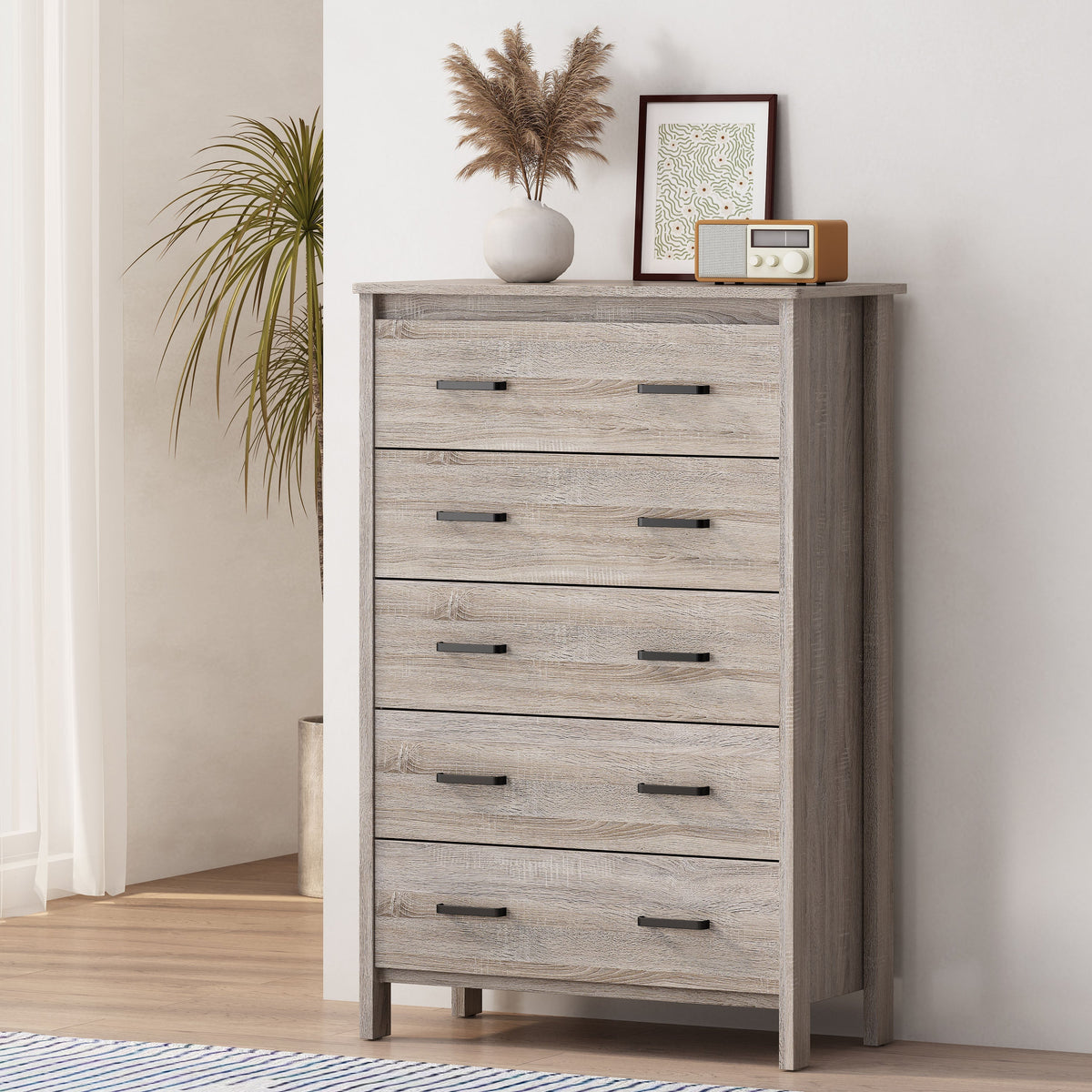 Best Selling Home Decor Brown 5-Drawer Chest