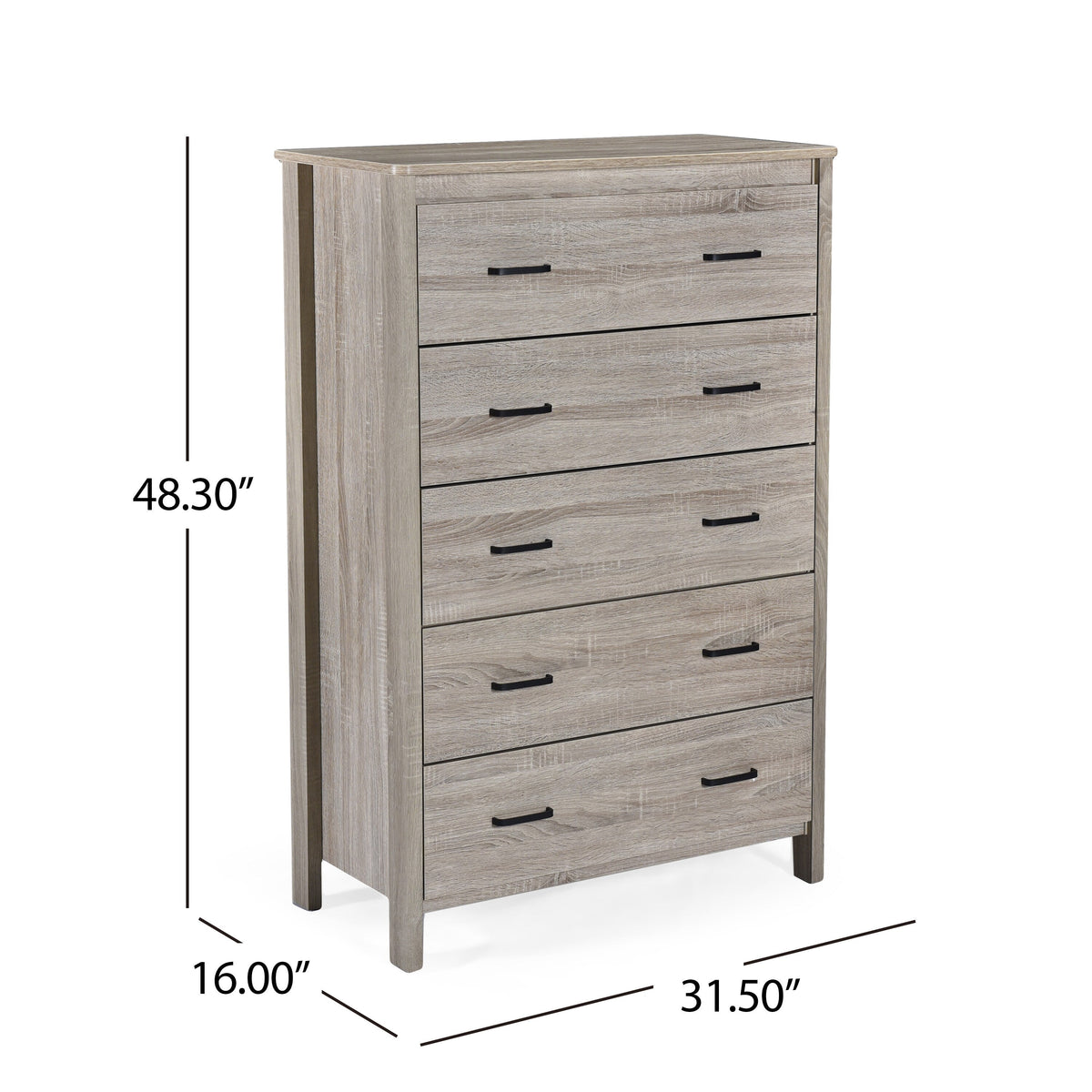 Best Selling Home Decor Brown 5-Drawer Chest