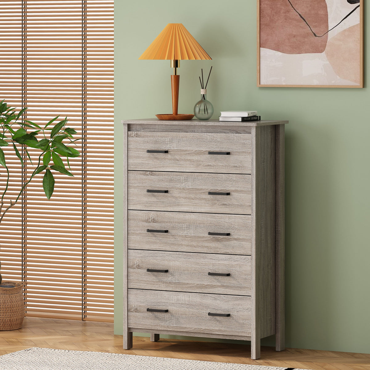Best Selling Home Decor Brown 5-Drawer Chest