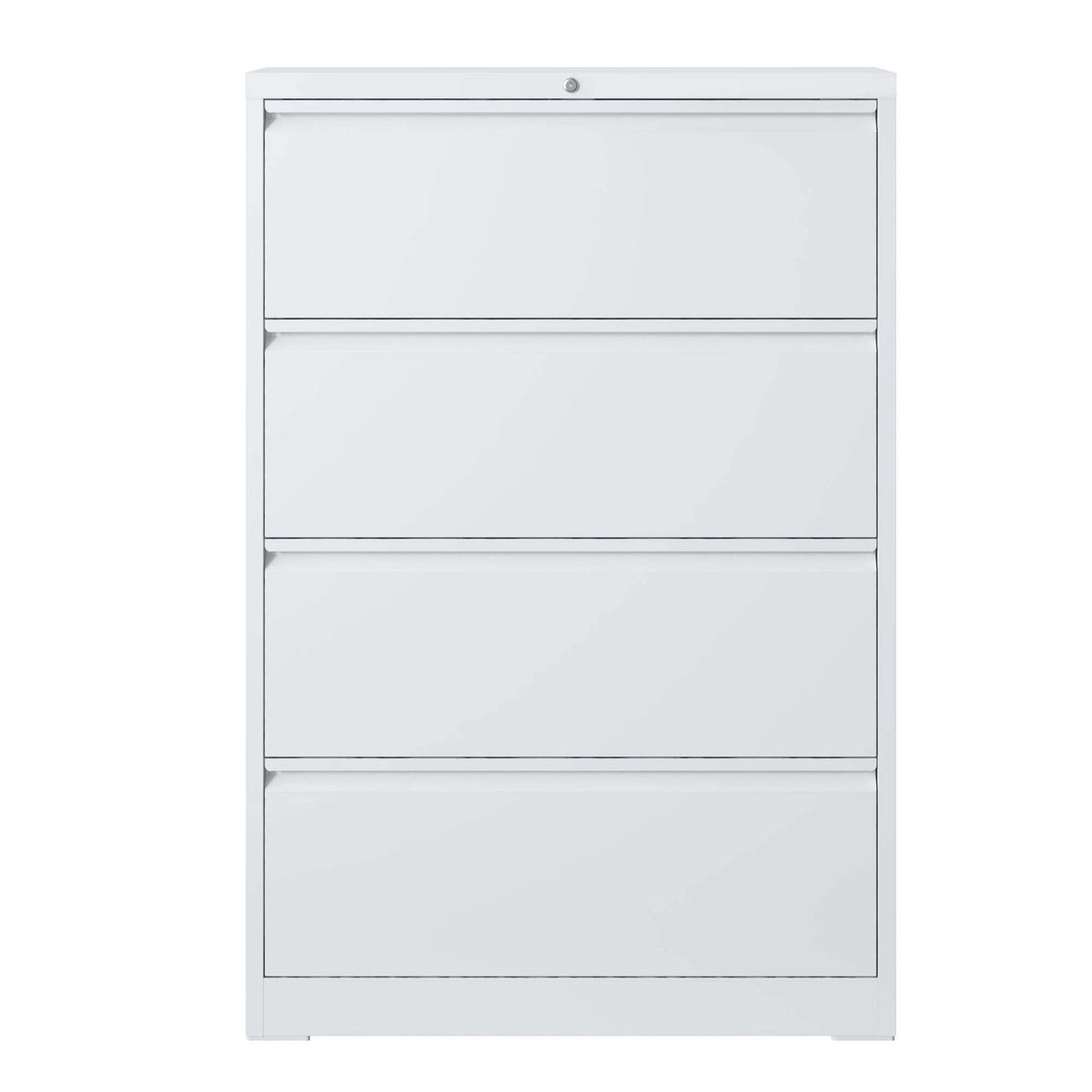 Kahomvis White Office Cabinet