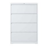 Kahomvis White Office Cabinet