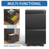 Kahomvis Black Office Cabinet