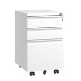 Kahomvis White Office Cabinet