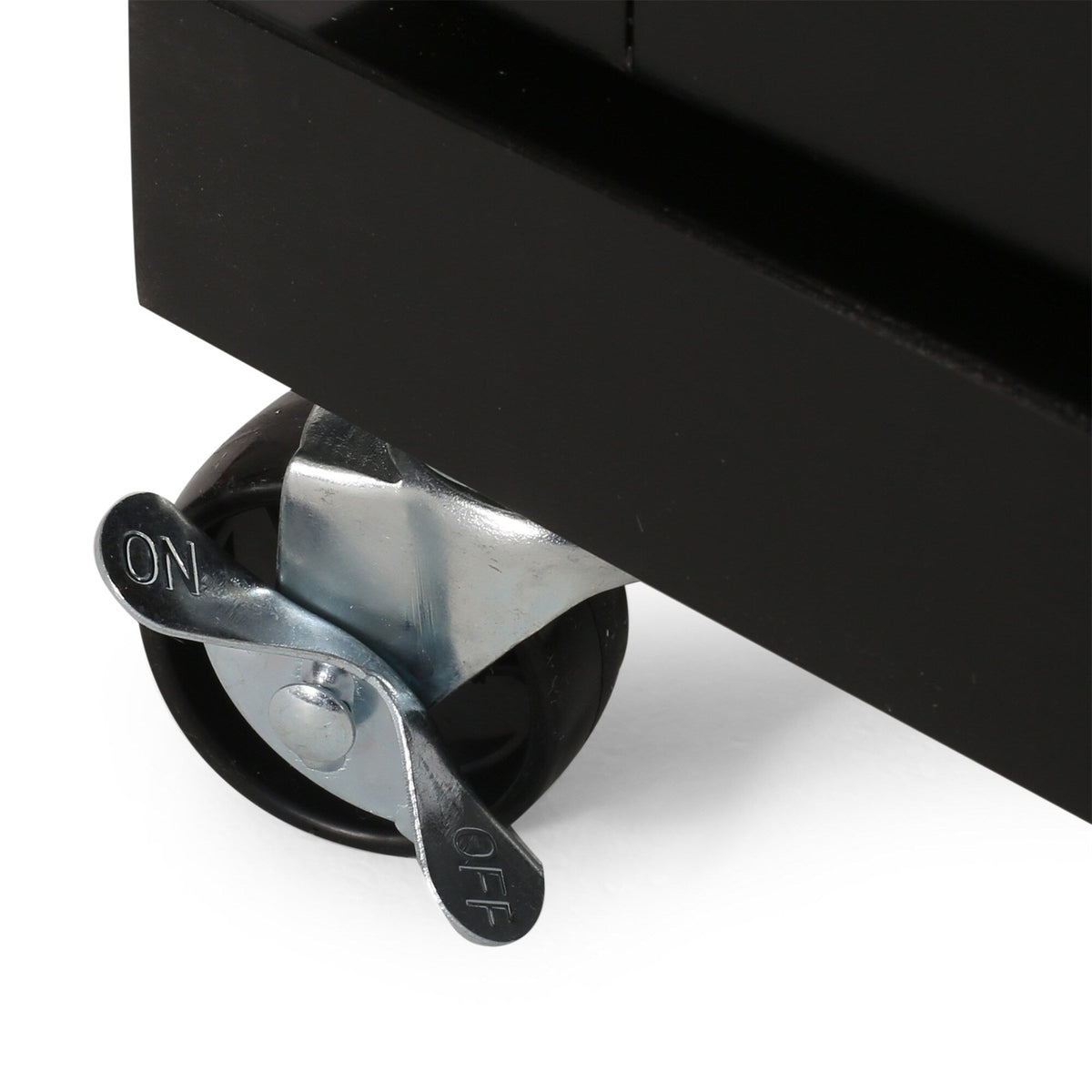 BABOOM Black Composite Base with Composite Top Rolling Kitchen Cart (18-in x 32-in x 34.5-in)