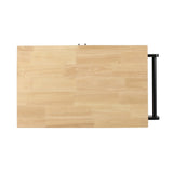 BABOOM Black Composite Base with Composite Top Rolling Kitchen Cart (18-in x 32-in x 34.5-in)