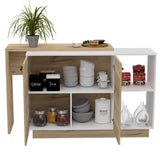 BABOOM Composite Base with Composite Top Kitchen Island (23.6-in x 59-in x 35.4-in)