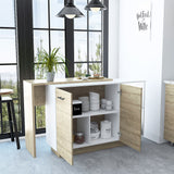 BABOOM Composite Base with Composite Top Kitchen Island (23.6-in x 59-in x 35.4-in)