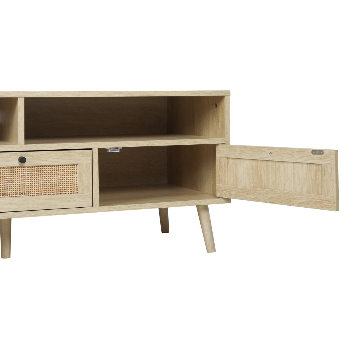 ToolCat Farmhouse/Rustic Oak Tv Cabinet (Accommodates TVs up to 55-in)