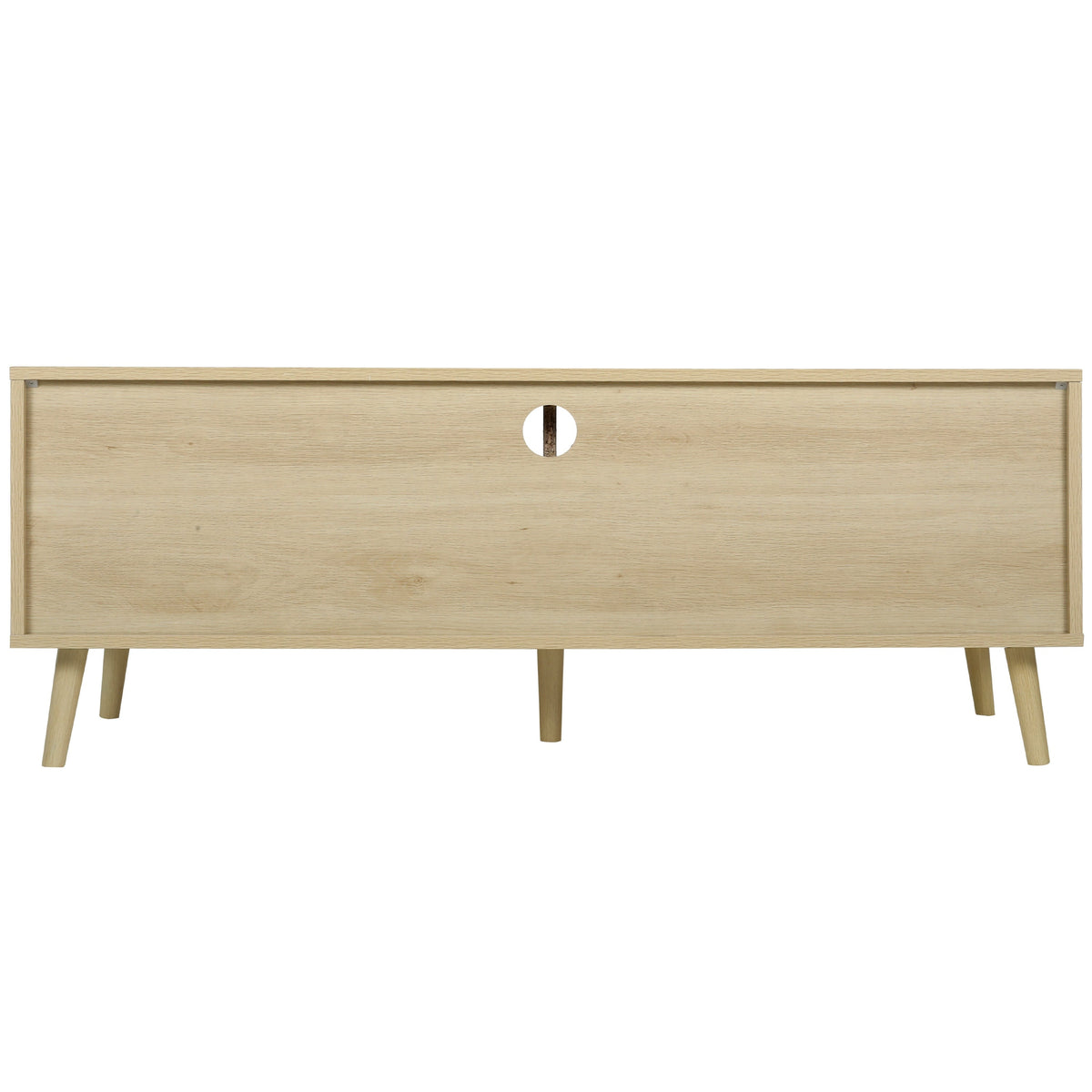 ToolCat Farmhouse/Rustic Oak Tv Cabinet (Accommodates TVs up to 55-in)
