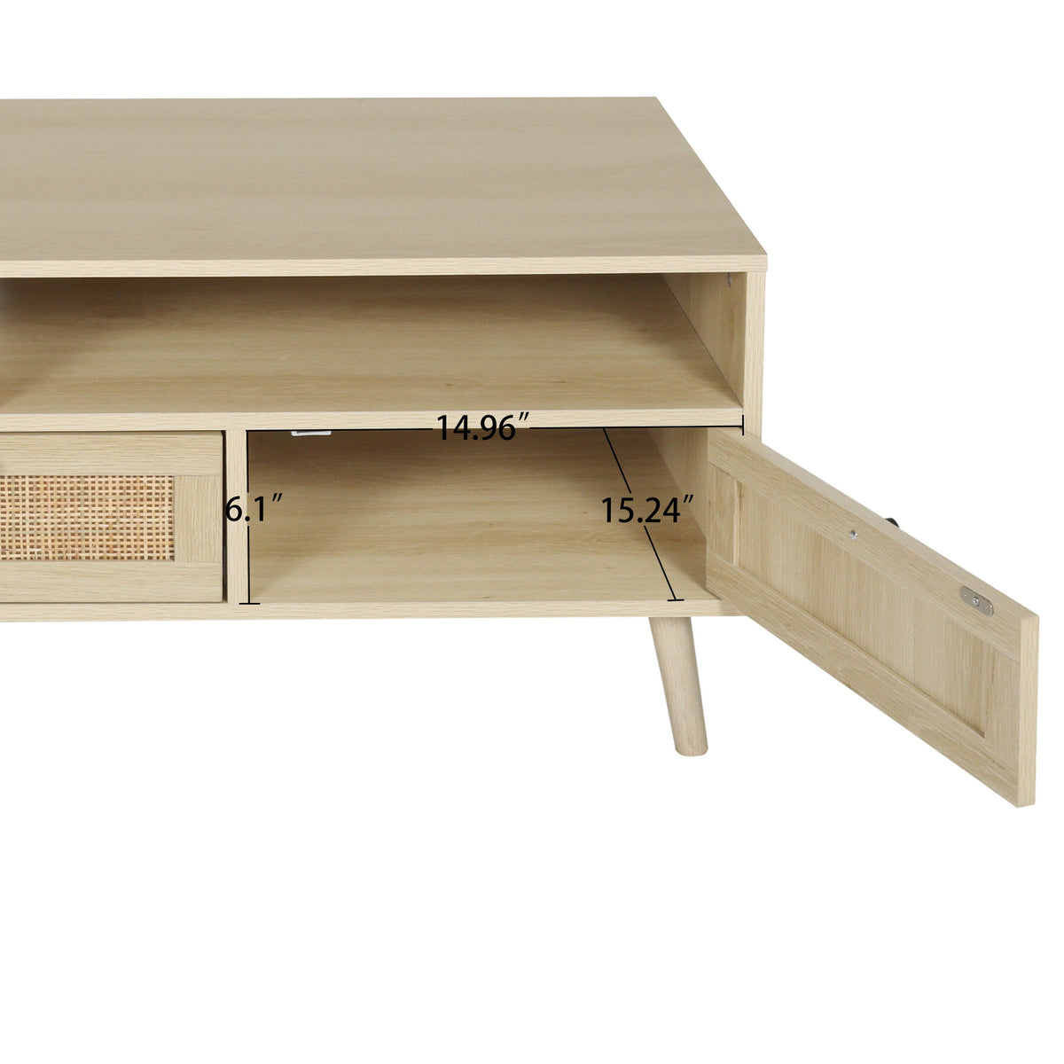 ToolCat Farmhouse/Rustic Oak Tv Cabinet (Accommodates TVs up to 55-in)