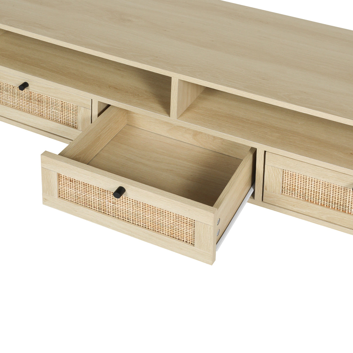 ToolCat Farmhouse/Rustic Oak Tv Cabinet (Accommodates TVs up to 55-in)
