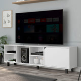 ToolCat Modern/Contemporary White Tv Cabinet (Accommodates TVs up to 70-in)