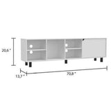 ToolCat Modern/Contemporary White Tv Cabinet (Accommodates TVs up to 70-in)