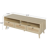 ToolCat Farmhouse/Rustic Oak Tv Cabinet (Accommodates TVs up to 55-in)